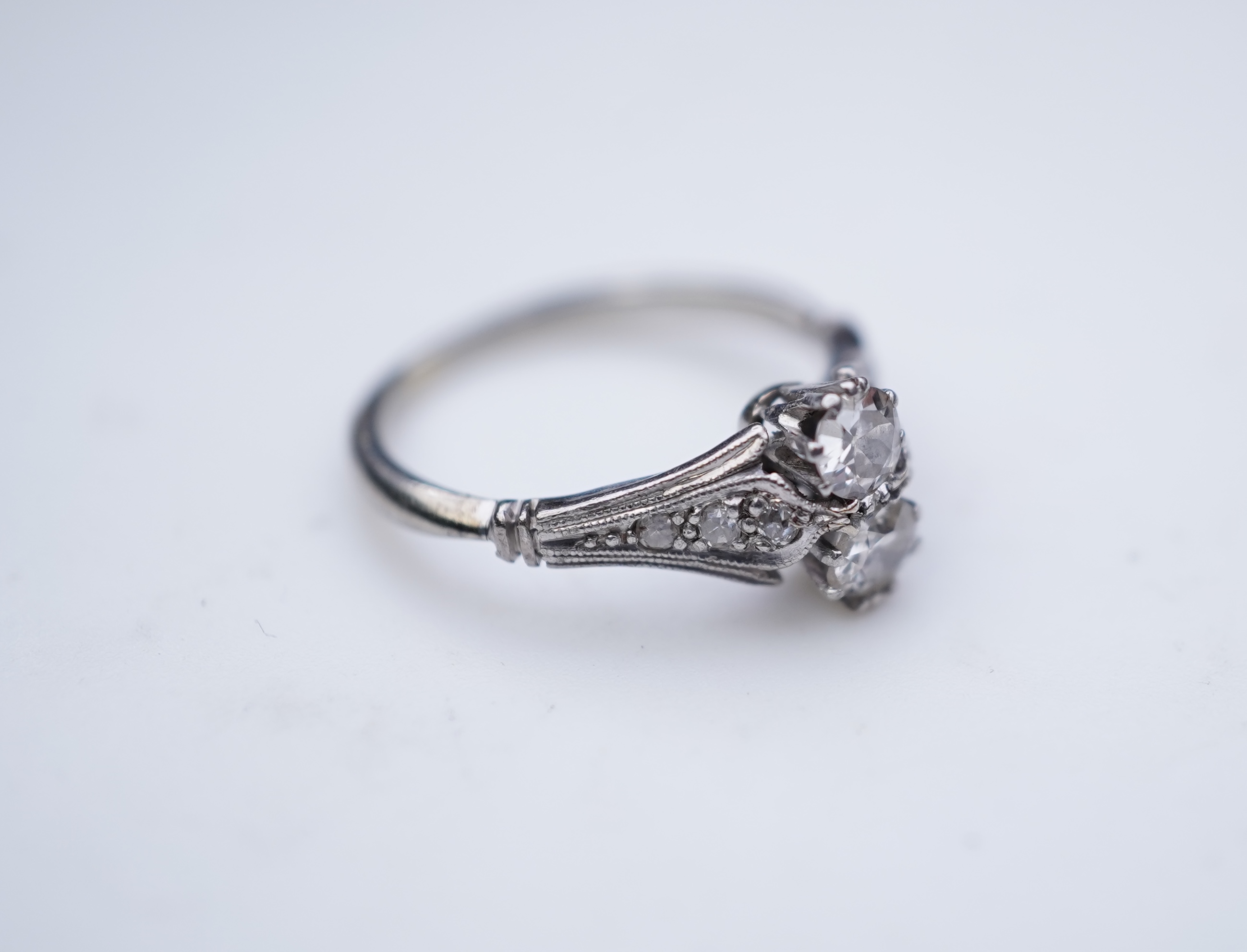 A diamond ring, early 20th century